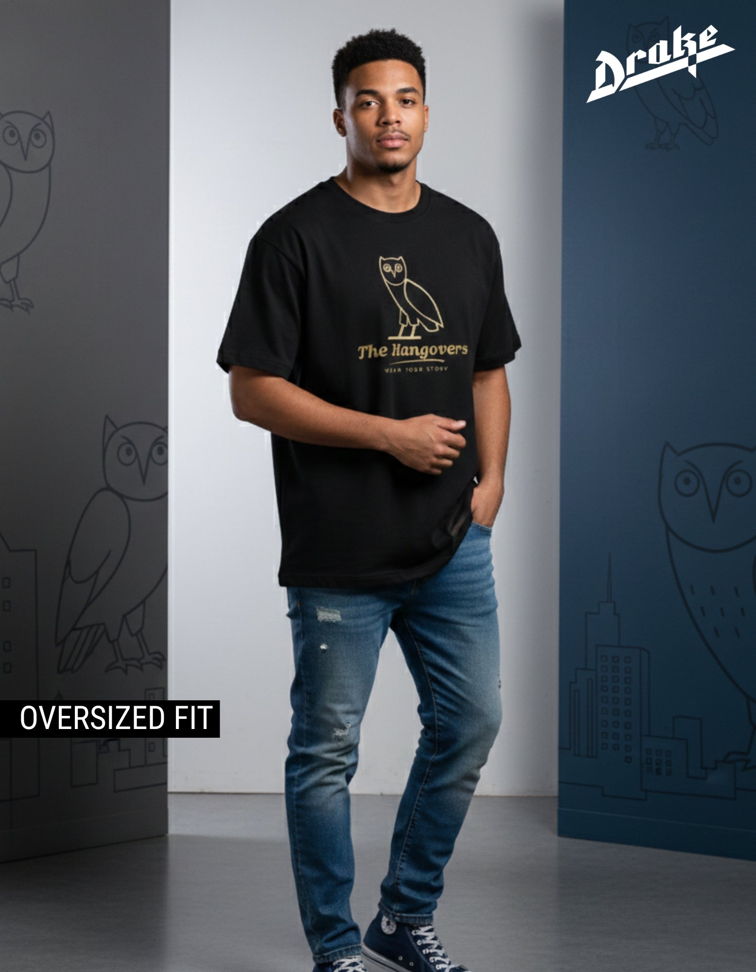 The Hangovers Owl Heritage Logo Tee
