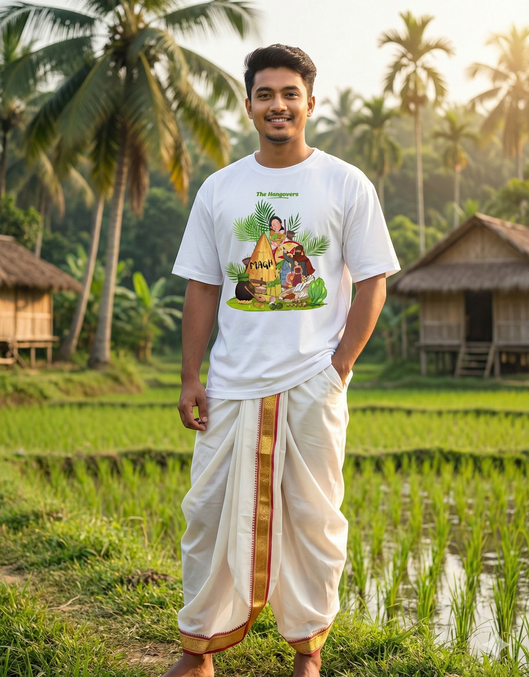 The Hangovers Magh Bihu T-Shirt