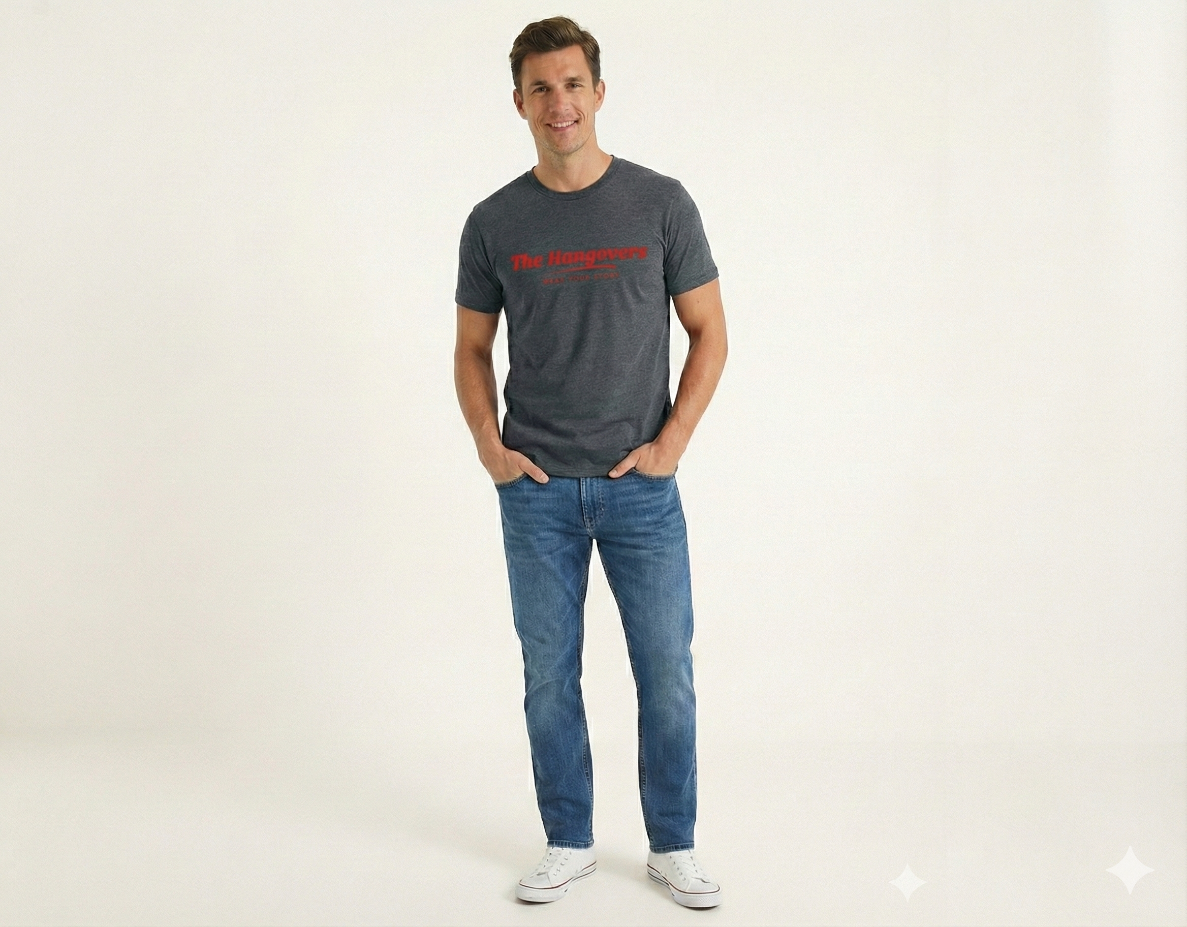 The Hangovers Classics Ash Black T-Shirt